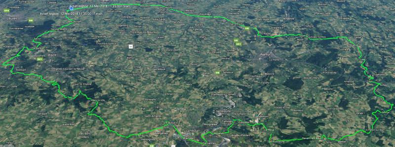 Toeristische toer rond Namen (220 km)